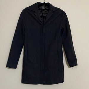 Banana Republic dark gray Wool Jacket coat women XS office casual cozy winter